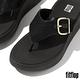 【FitFlop】F-MODE 經典亮粉扣環厚底夾脚涼鞋-女(黑色) product thumbnail 5