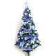 摩達客 6尺一般型裝飾綠聖誕樹 (+藍銀色系配件組+100燈LED燈1串)(附控制器跳機) product thumbnail 2
