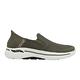 Skechers 休閒鞋 Go Walk Arch Fit Slip-Ins 男鞋 綠 白 緩衝 支撐 無鞋帶 健走鞋 216259OLV product thumbnail 6