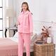 睡衣 可愛動物 保暖厚夾棉長袖兩件式睡衣(R97231-15粉) 蕾妮塔塔 product thumbnail 2