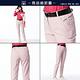 【Lynx Golf】女款磨毛保暖舒適品牌字樣壓光工藝隱形拉鍊口袋設計直筒長褲(二色) product thumbnail 5