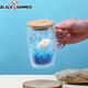 【BLACK HAMMER】木蓋雙層耐熱玻璃杯-520ml (把手) product thumbnail 3
