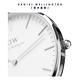 Daniel Wellington DW 手錶 Classic Canterbury 36mm細紋藍白紅織紋錶-白錶盤-銀框 DW00100051 product thumbnail 4
