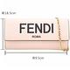 FENDI Roma 字母印花小牛皮翻蓋長夾/鍊帶包(粉色) product thumbnail 6