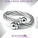 CHARRIOL夏利豪 Ring Celtic鋼索戒指-銀圓球飾頭銀色鋼索S款 C6(02-101-1216-0) product thumbnail 6