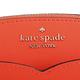 Kate spade 銀字LOGO牛皮革斜背貝殼包(亮橘)S product thumbnail 7