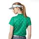 【Lynx Golf】女款吸濕排汗滿版星星印花織帶設計短袖POLO衫-綠色 product thumbnail 9