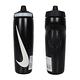 NIKE REFUEL 瓶蓋擠壓水壺 24 OZ-慢跑 登山 單車 N100766609124 黑白 product thumbnail 2