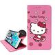 三麗鷗授權 Hello Kitty OPPO Reno8 T 5G 櫻花吊繩款彩繪側掀皮套 product thumbnail 2