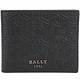 BALLY BEVYE B字母浮雕牛皮六卡對折短夾(黑色) product thumbnail 2