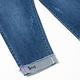 ILEY伊蕾 個性反摺褲管刺繡造型七分棉質牛仔褲(藍色；M-XL)1232308601 product thumbnail 4