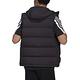 Adidas Helionic Vest 男款 黑色 運動 休閒 口袋 羽絨背心 連帽 背心 HG6277 product thumbnail 3