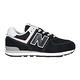 NEWBALANCE 男女大童休閒運動鞋-WIDE-574系列 NB N字鞋 GC574EVB 黑灰 product thumbnail 2