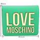 LOVE MOSCHINO 金字母拼色襯裡對折釦式短夾(綠色) product thumbnail 6