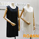 長款背心裙+透膚網紗洋裝兩件套 (共二色)-ROANN product thumbnail 2