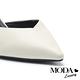 高跟鞋 MODA Luxury 輕熟時尚小摔紋牛皮尖頭高跟鞋－白 product thumbnail 6