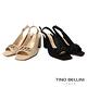 TINO BELLINI 義大利進口麂皮魚口高跟涼鞋FSMV008(卡其) product thumbnail 5