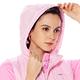 【Lynx Golf】女款保暖舒適鋪棉橫條紋造型帽緣出芽設計無袖可拆式連帽背心-粉紅色 product thumbnail 4