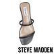 STEVE MADDEN-BRAYDEN 極簡風格雙細帶平底拖鞋-黑色 product thumbnail 6