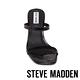 STEVE MADDEN-KATO 特色圓柱壓紋粗高跟拖鞋-黑色 product thumbnail 4