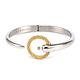 CHARRIOL夏利豪 Bangle Infinite Zen 禪風手環 銀環金鋼索圈S款 C6(04-401-1232-0) product thumbnail 2