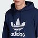 adidas 上衣 男款 長袖上衣 帽T 運動 亞規 三葉草 TREFOIL HOODY 藍 IM4496 product thumbnail 5