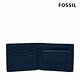 FOSSIL Anderson 波浪造型真皮零錢袋短夾-海軍藍 ML4579406 (禮盒組附鐵盒) product thumbnail 3