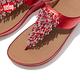 FitFlop RUMBA BEADED TOE POST 流蘇夾腳涼鞋 女(紅色) product thumbnail 5