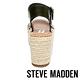 STEVE MADDEN-CABO-真皮一字寬版草編厚底鞋-黑色 product thumbnail 4