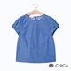 CHICA 俏麗氣質牛仔藍短袖設計上衣(1色) product thumbnail 7