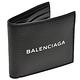 BALENCIAGA 經典品牌字母LOGO小牛皮對摺短夾(黑) product thumbnail 2