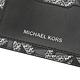 MICHAEL KORS GIFTING 新版MK印花L型拉鍊零錢包(黑/灰) product thumbnail 6