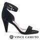 Vince Camuto 高貴麂皮一字高跟涼鞋-絨黑 product thumbnail 3