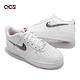 Nike 休閒鞋 Air Force 1 LV8 GS 女鞋 經典款 亮粉立體logo 皮革 穿搭 大童 白黑 DC9651-100 product thumbnail 7