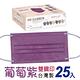 【普惠醫工】成人平面醫用口罩-葡萄紫(25入/盒) product thumbnail 2