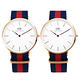 DW Daniel Wellington 雅痞學院風尼龍腕錶-白x藍紅/40mm+40mm product thumbnail 2