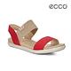 ECCO DAMARA SANDAL 棉麻意象平底涼鞋-紅 product thumbnail 2