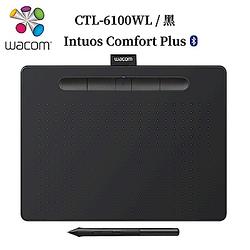 福利品 Wacom Intuos Comfort Plus Medium 繪圖板 (藍芽版)-黑