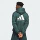 adidas 長袖 Basketball Hoodie 男款 綠 白 保暖 帽T 連帽上衣 拉鍊口袋 籃球 運動 IM8419 product thumbnail 8