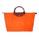 LONGCHAMP LE PLIAGE短把手提旅行袋(大/橘色) product thumbnail 2