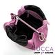 YUCCA - 熱銷款多彩俏麗鏈帶牛皮包 - 紫紅色-C8033462C77 product thumbnail 7