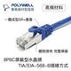 POLYWELL CAT6A 超高速乙太網路線 S/FTP 10Gbps 50公分 product thumbnail 4