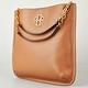 TORY BURCH BRITTEN金屬簍空雙T LOGO牛皮鏈帶肩背包(樹木棕) product thumbnail 2