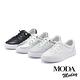 休閒鞋 MODA MODAY 經典簡約綁帶牛皮厚底休閒鞋－黑 product thumbnail 7