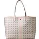 TORY BURCH GEO LOGO TOTE 釦式塗層帆布托特包-粉紅 product thumbnail 2