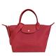 LONGCHAMP LE PLIAGE NÉO新款厚尼龍奔馬織紋寬背帶短把手提/斜背兩用包(小/紅) product thumbnail 2