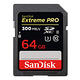 SanDisk ExtremePRO SDXC (U3) 記憶卡 64GB 300MB-公 product thumbnail 2