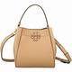 TORY BURCH McGraw 雙T縫線設計牛皮手提斜背水桶包(駝色) product thumbnail 2