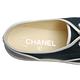 CHANEL 經典Espadrilles系列絲質拼接麂皮珍珠綴飾繫帶休閒鞋(藍X灰-37. product thumbnail 4