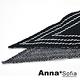 AnnaSofia 三角框邊線 針織領巾短圍巾(酷黑系) product thumbnail 6